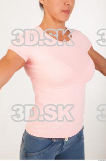 Upper body pink t shirt of Oxana  0010